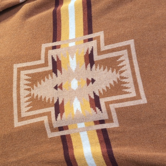 Pendleton Sierra Springs Aztec Southwest Cardigan Cotton Open Sweater Size Large - Picture 9 of 12